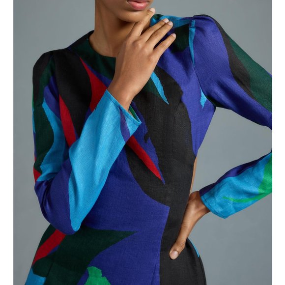 Anthropologie The Wolf Gang Lolita Cutout Dress - Small Petite S P - Picture 3 of 13